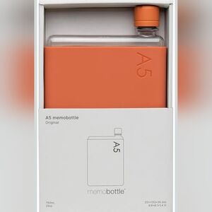memobottle A5 (Terracotta) Bundle - 25oz (750ml) - Bottle, silicone sleeve & lid
